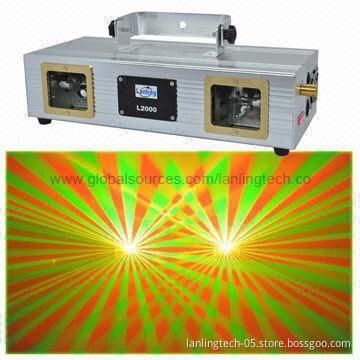 200mW Double RGY DJ Laser Light Disco Party Lights with DMX Control
